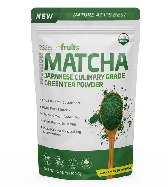 Japanese Organic Matcha Green Tea Powder - Premium Grade - 100g