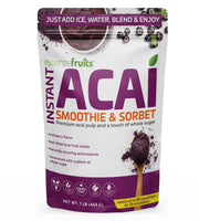 Essenzefruits Instant Acai Bowl & Smoothie Mix - 16 oz (1 lb), Non-GMO, Gluten-Free, Vegan, Rich in Antioxidants, Brazilian Superfood Berry Powder