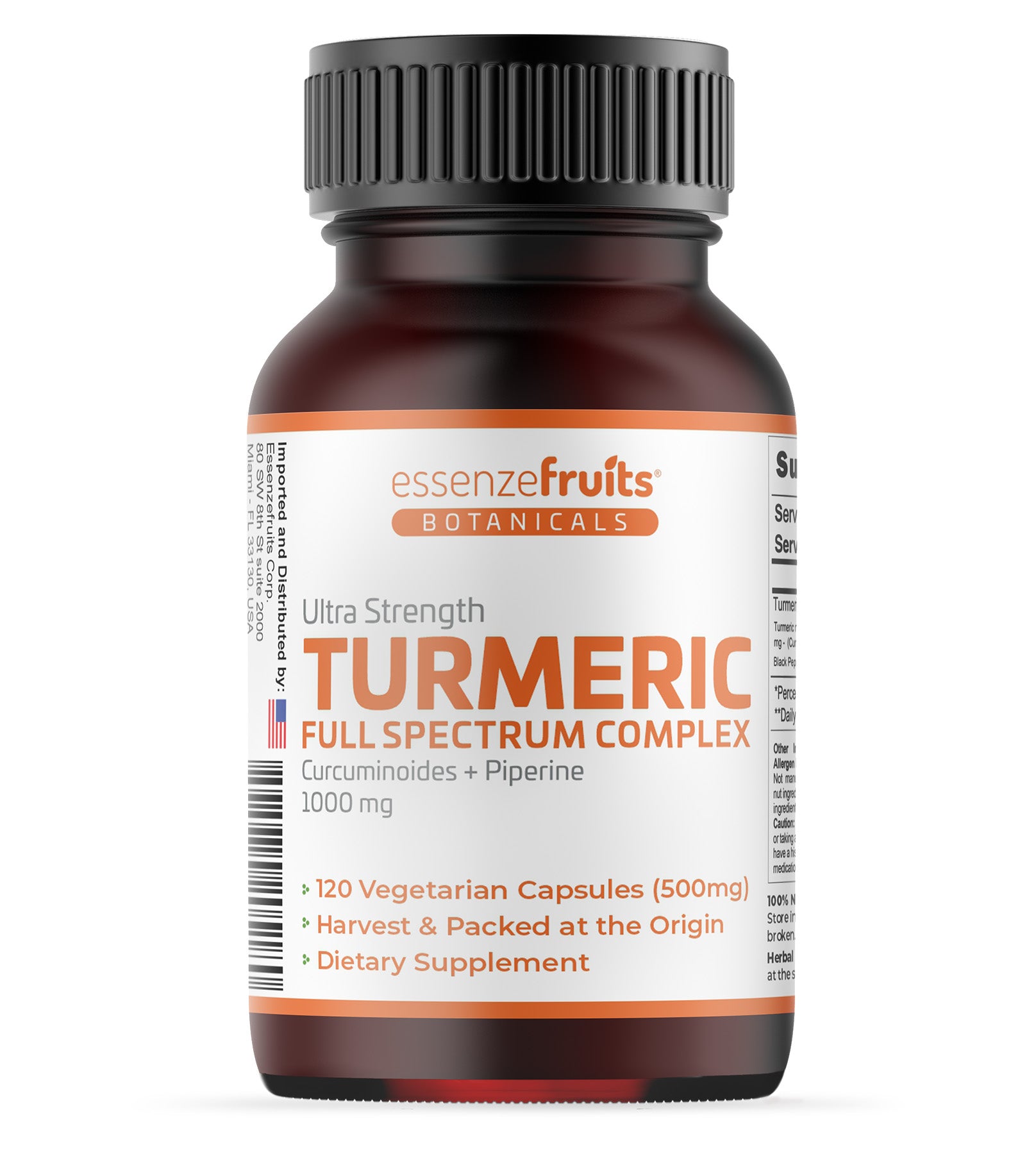 Turmeric Curcumin with Black Pepper 1000mg | Essenzefruits