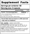 turmeric curcumin 1000 mg supplement facts with black pepper extract