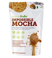 Vegan Mocha Latte Superfood - Clean Label Organic Ingredients, Energy Booster, Antioxidant, PreBiotic Fibers, Gluten Free, Dairy Free, Plant Based - Perfect for Shakes, Smoothies and Hot Lattes - EssenzeFruits